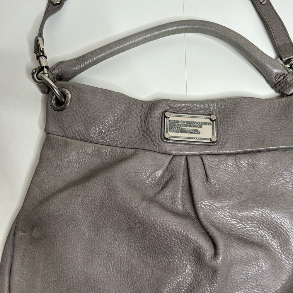 Marc jacobs grey leather large crossbody bag - Picture 2 of 5